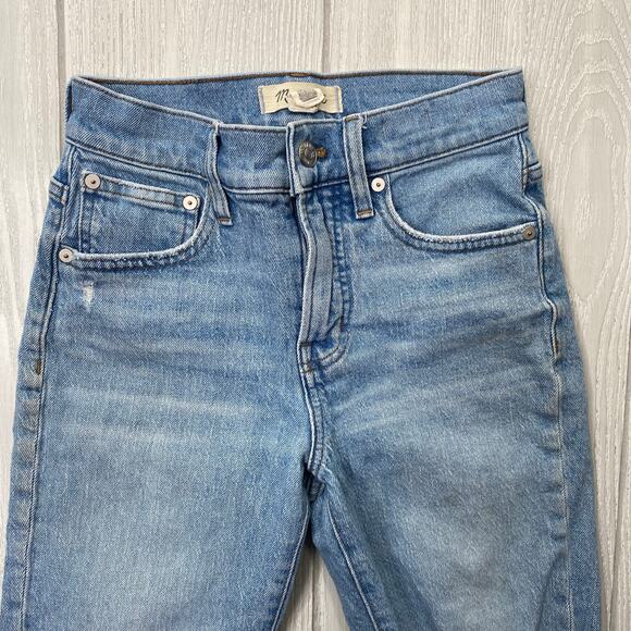 Madewell Women's The Perfect Vintage Jeans Light Wash Blue Denim 24 Petite 24P - Picture 9 of 11